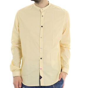 CAMICIA COREANA MICRORIGA GIALLO